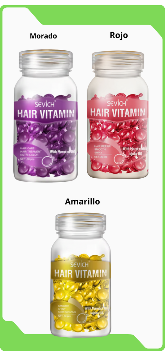 Cápsula de vitamina hidratante, reparación profunda del pelo, marca SEVICH